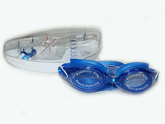 Очки для плавания с антифогом, силикон, пластм. уп-ка 26157