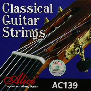 Струны Комплект струн для классической гитары AC139-H, сильное натяжение, посеребренные 