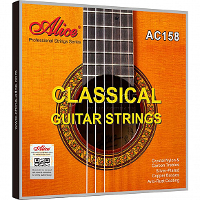 Струны Комплект струн для классической гитары AC158-N, сред. натяжение, посереб. 