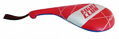 Ракетка для тхэквондо одинарная  FIGHT CLUB TTDQ-01(пвх, Красный/синий)