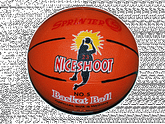 Мяч баскетбольный  №5 (Игровой и тренир.Полиуретан,нелон.корд,бутил камера) 04099