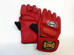 Перчатки для смешанных единоборств, TOP KING (0,25кг, 6*15*27, S, красный)