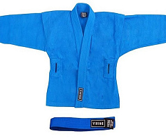 Куртка самбо, профи 7233 (110, синий)