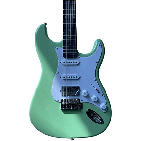 Электрогитара VESTON ST-HSS SFG стратокастер, 22лада HSS, tremolo, цвет морской волны купить в Шахтах, выгодная цена на электрогитара veston st-hss sfg стратокастер, 22лада hss, tremolo, цвет морской волны в интернет-магазине "Медведь"