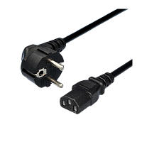 Кабель питания 00-00024055 евровилка CEE 7\7-C13(f) 1,2м ПВХ. 0.75 черный 