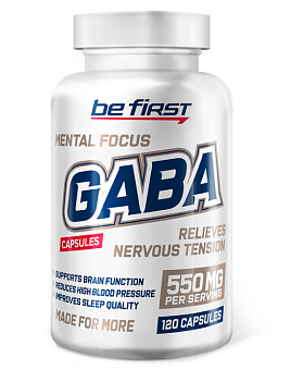 GABA capsules 120caps  Be first купить в Шахтах Be first - цены в интернет-магазине спортивного питания "Медведь"