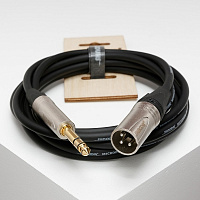 Кабель микрофонный,MC226-XMJS-0,15м, XLRM-6.35мм стерео, 0,15м