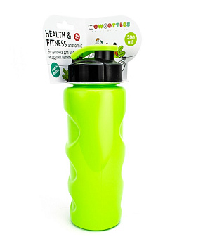 Бутылка для воды и др. напит. 500мл HEALTH  and FITNESS anatomic KK0156 