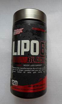 Lipo-6 BLACK 120капс бан., 388 купить в Шахтах - цены в интернет-магазине спортивного питания "Медведь"