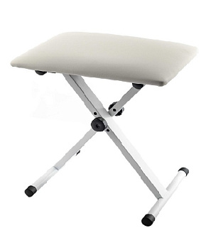 Банкетка х-образная NK-XWM, белая 