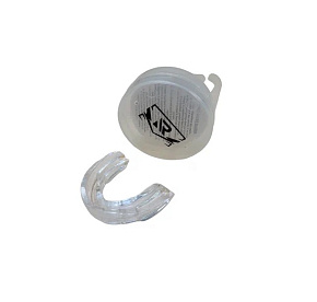 Капа одинарная Rage термопластик прозрачная в футляре 