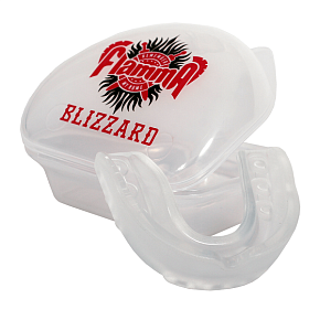 Защита рта (капа) FLAMMA - BLIZZARD COLORLESS с футляром взрослый 11+ MGF-031 прозрачный 