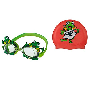 Очки и шапочка для плавания 92295 купить в Шахтах - цены в интернет-магазине спортивных товаров "Медведь"