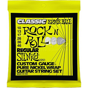 Струны для электрогитары 2251 Classic Pure Nickel Regular Slinky, DNT-64347 