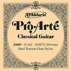 Отдельная 3-я струна для классич. J4603 Pro-Arte. нейлон, сильно натяжение  