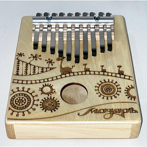 Калимба KMKr-2-NAT-NEW Escudo, резонаторная, 10 язычков, трапеция 