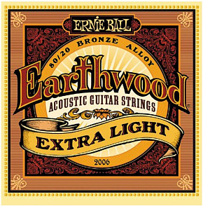 Струны для акуст.гитары 2006 Earthwood 80/20 Bronze Extra Light (10-14-20w-28-40-50), 64249 
