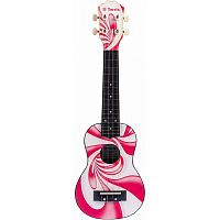 Укулеле сопрано TERRIS PLUS-70 LOLLIPOP, рисунок леденец, пластик DNT-73194