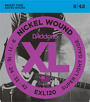 Струны для электрогитары EXL120, Super Light, никель, 9-42, 12362