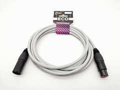 Кабель E1-XLR-M-F-0100-8 микрофонный 1м. серый 