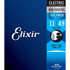 Комплект струн для электрогитары 12100 POLYWEB Medium, 11-49 купить в Шахтах, выгодная цена на комплект струн для электрогитары 12100 polyweb medium, 11-49 в интернет-магазине "Медведь"