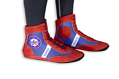 Самбовки Rage замша комбинированный красный (45)