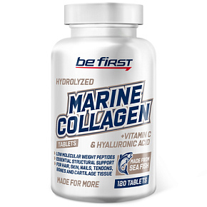 MARINE (Fish) Collagen+hyaluronic acid+vitamin C 120таб. купить в Шахтах - цены в интернет-магазине спортивного питания "Медведь"