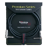 Кабель инструментальный 3м BC343-3M, угловые коннекторы 