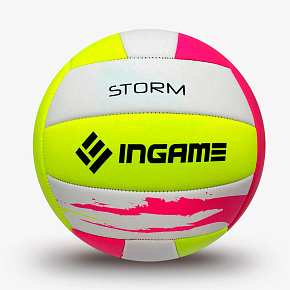 Мяч волейбол. INGAME STORM розово-жёлто-белый 