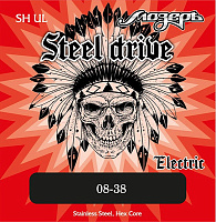 Комплект струн для электрогитары SH-UL Steel Drive, сталь 8-38