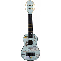Укулеле сопрано VINS-20FISH, рисунок рыбы, пластик, DNT-65823