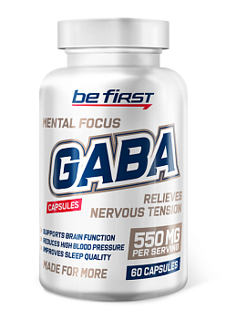 GABA capsules 60caps  Be first купить в Шахтах Be first - цены в интернет-магазине спортивного питания "Медведь"