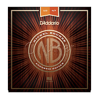 Комплект струн NB1047 Nickel Bronze для акустической гитары, Extra Light, 10-47