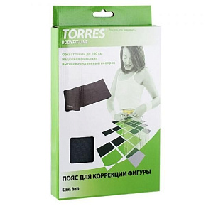Пояс для коррекции фигуры TORRES широкий BL6002 неопрен 100х25см сер. купить в Шахтах - цены в интернет-магазине спортивных товаров "Медведь"
