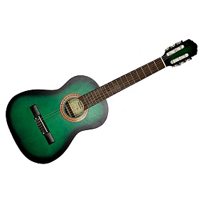 Гитара классическая 3/4 K-Green-3/4 зеленая купить в Шахтах, выгодная цена на гитара классическая 3/4 k-green-3/4 зеленая в интернет-магазине "Медведь"
