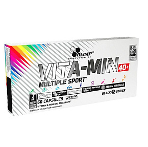 Витаминно-минеральный комплекс vita-min multiple sport 40+ 60caps. купить в Шахтах - цены в интернет-магазине спортивного питания "Медведь"