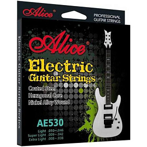 Струны для электрогитары AE530-L шеcтигр. стальная основа c опл. из никеля. 10-46 Light  DNT-18135   купить в Шахтах, выгодная цена на струны для электрогитары ae530-l шеcтигр. стальная основа c опл. из никеля. 10-46 light  dnt-18135   в интернет-магазине "Медведь"