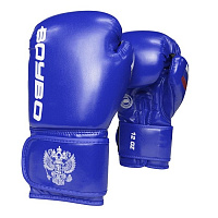 Перчатки бокс. BoyBo TWIN IKB-42 (одобрено ФРБ. ФКР)  (10oz,синий )