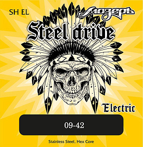 Комплект струн для электрогитары SH-EL Steel Drive, сталь 9-42 