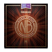Комплект струн для акустической гитары NB1152 NICKEL Bronze Costom Light Plus, 11-52