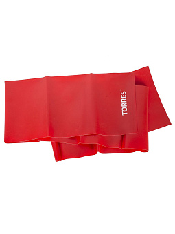 Эспандер "TORRES" латексная лента арт.AL0020, длина 120см. шир.15см. сопр.8кг. красный 