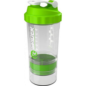 Spiderbottle шейкер MAXI (2отсека) 600мл  
