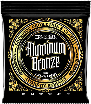Струны для акустической гитары 2570 Aluminum Bronze Extra Light (10-14-20w-28-40-50) DNT-64367 