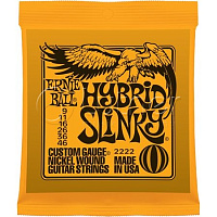 Струны для электрогитары 2222 Nickel Wound Hybrid Slinky, 64321.