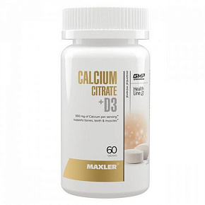 Calcium Citrate+D3 60табл купить в Шахтах - цены в интернет-магазине спортивного питания "Медведь"