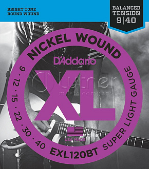 Струны для электрогитары EXL120BT NICKEL WOUND Super Light 9-40  купить в Шахтах, выгодная цена на струны для электрогитары exl120bt nickel wound super light 9-40  в интернет-магазине "Медведь"