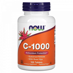 Vitamin C 1000mcg 100tablets 0680 купить в Шахтах - цены в интернет-магазине спортивного питания "Медведь"