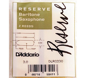 Трость для сакс баритон DLR0230 Reserve, бас №3 DNT-53885 