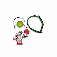 Тренажёр-эспандер Fight ball (боевой мяч) 03-40 07649