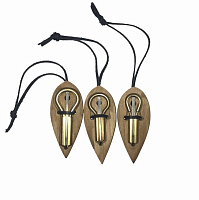 Футляр для варгана VB-4.1, деревянный "лист" 60-65мм